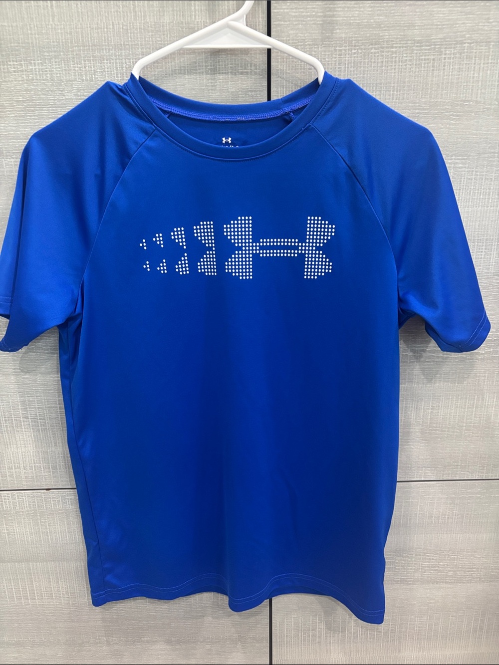 Boy’s Under Armour Royal Blue Logo Dotted Short Sleeve Tee